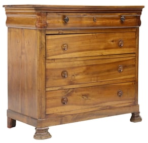 FRENCH LOUIS PHILIPPE PERIOD WALNUT COMMODE