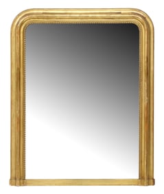 FRENCH LOUIS PHILIPPE PERIOD GILTWOOD MIRROR, 54.5" X 44"