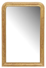 FRENCH LOUIS PHILIPPE PERIOD GILTWOOD WALL MIRROR