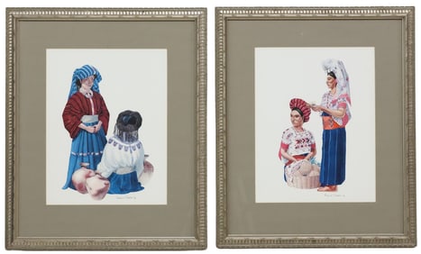 (2) AFTER FREDERICK CROCKER, JR. (1914-1972) COSTUMES OF GUATEMALA