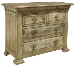 RUSTIC PAINTED & DISTRESSED CHEST OF DRAWERS