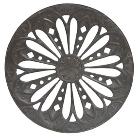 LARGE ITALIAN EGIDIO CASAGRANDE (1911-1962) PATINATED METAL WALL CHARGER