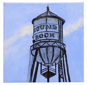 JUDY COPELAND (B.1943) ROUND ROCK TEXAS WATER TOWER