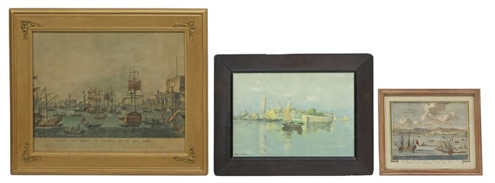 (3) FRAMED MARINE / MARITIME SUBJECT PRINTS