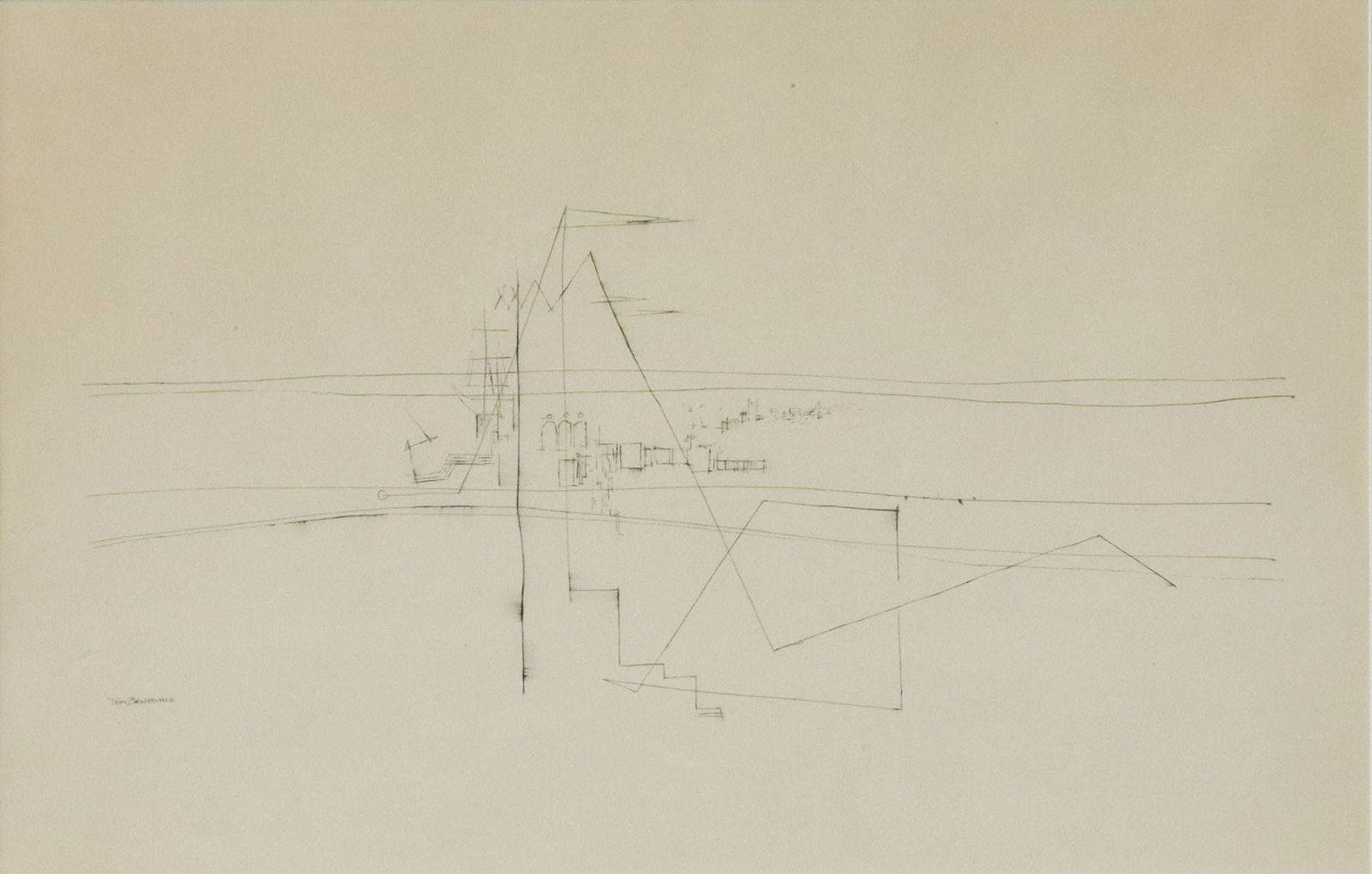 THOMAS DUNCAN BENRIMO (1887-1958) INK DRAWING (1 of 5)