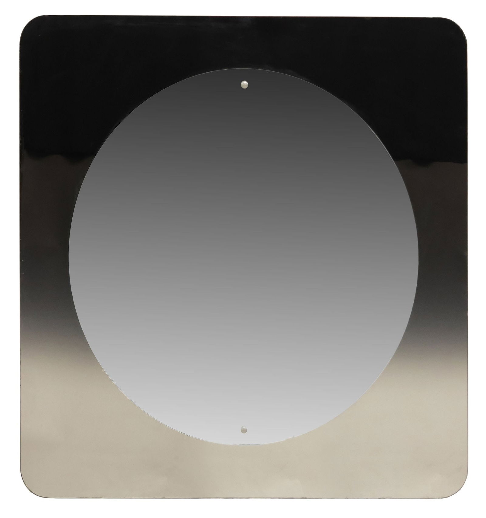 ITALIAN MODERN FRAMELESS SMOKED GLASS WALL MIRROR (1 of 3)