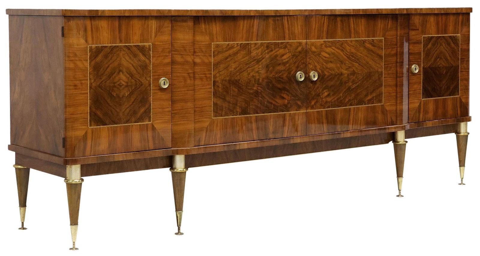 FRENCH MID-CENTURY MODERN WALNUT SIDEBOARD (1 of 7)