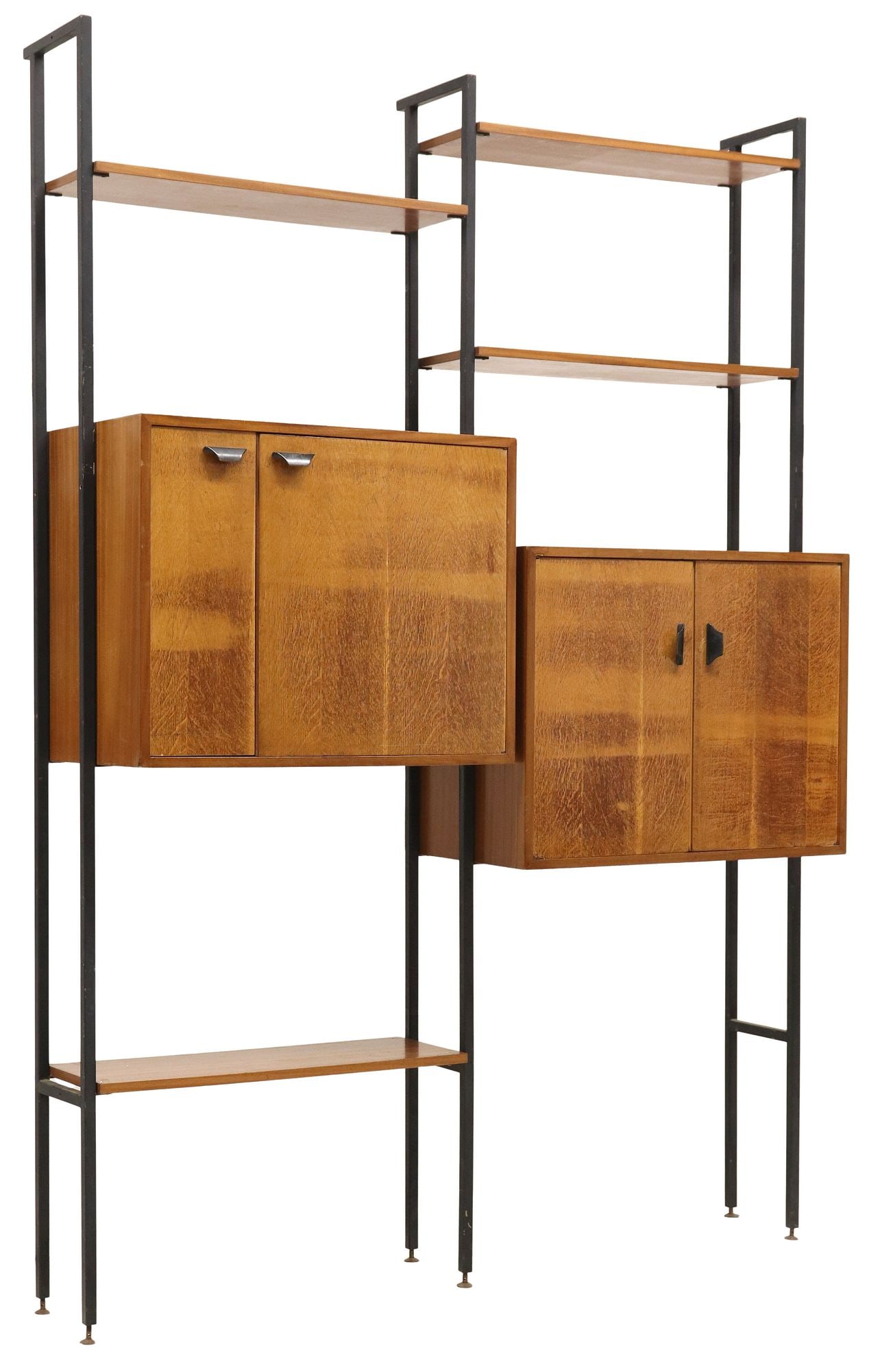 ITALIAN MID-CENTURY MODERN TEAK MODULAR WALL UNIT (1 of 5)