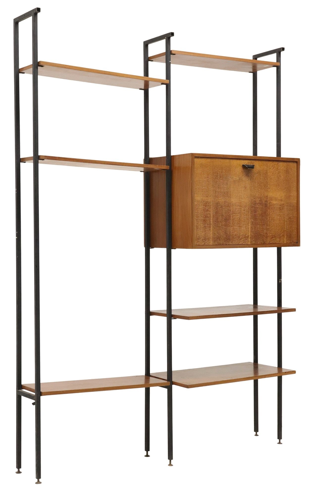 ITALIAN MID-CENTURY MODERN TEAK MODULAR WALL UNIT (1 of 6)