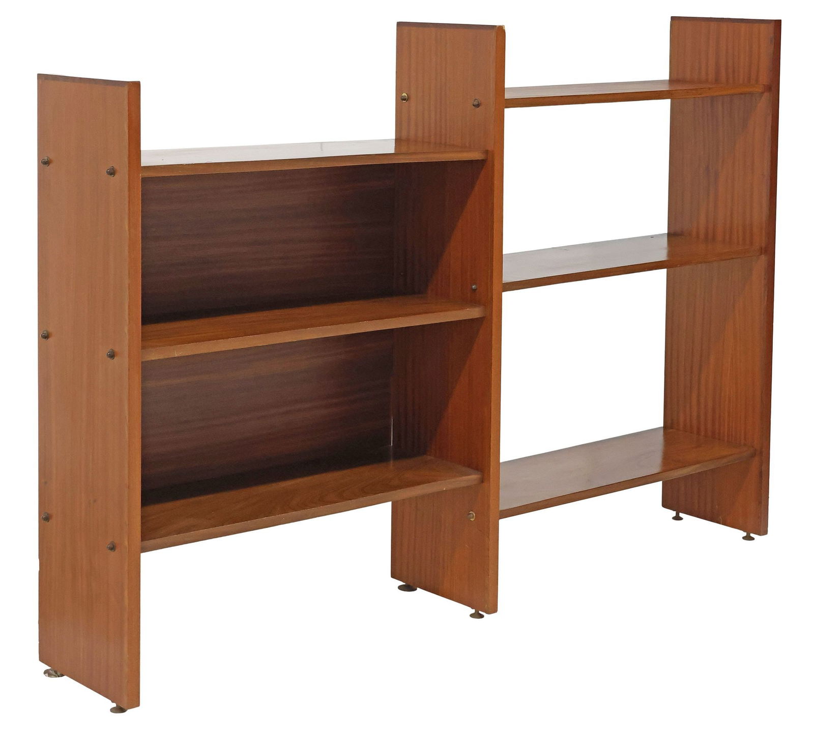 ITALIAN MID-CENTURY MODERN TEAK 6-SHELF BOOKCASE (1 of 4)