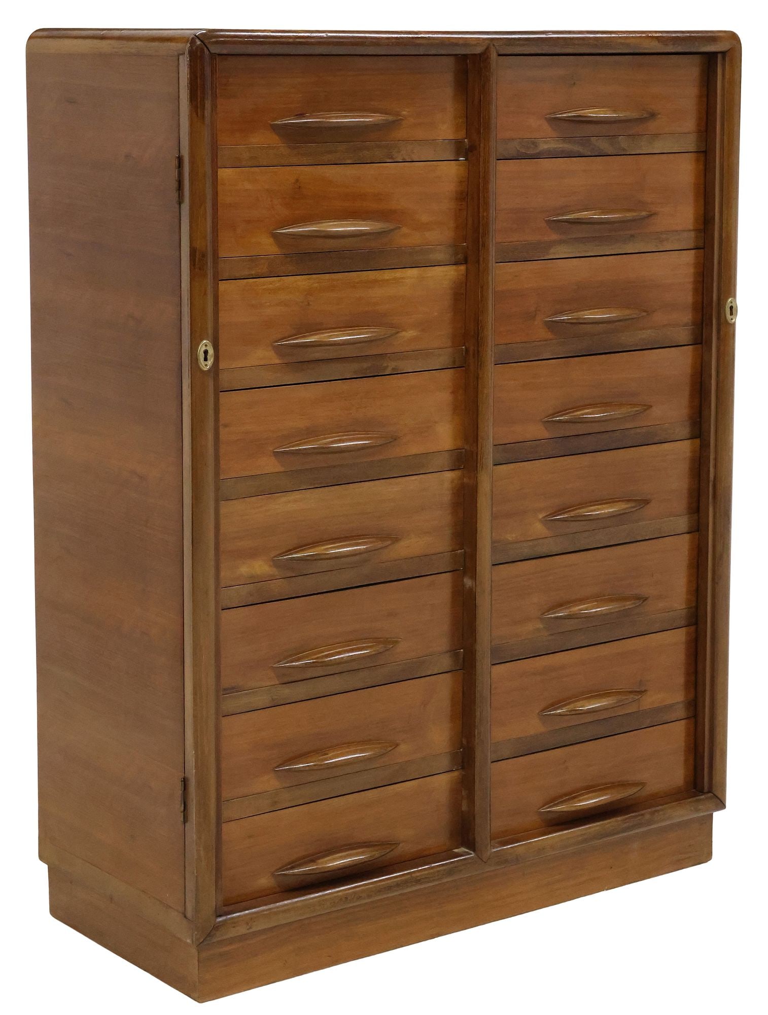 ITALIAN MID-CENTURY MODERN SIDE LOCK FILE CABINET (1 of 7)
