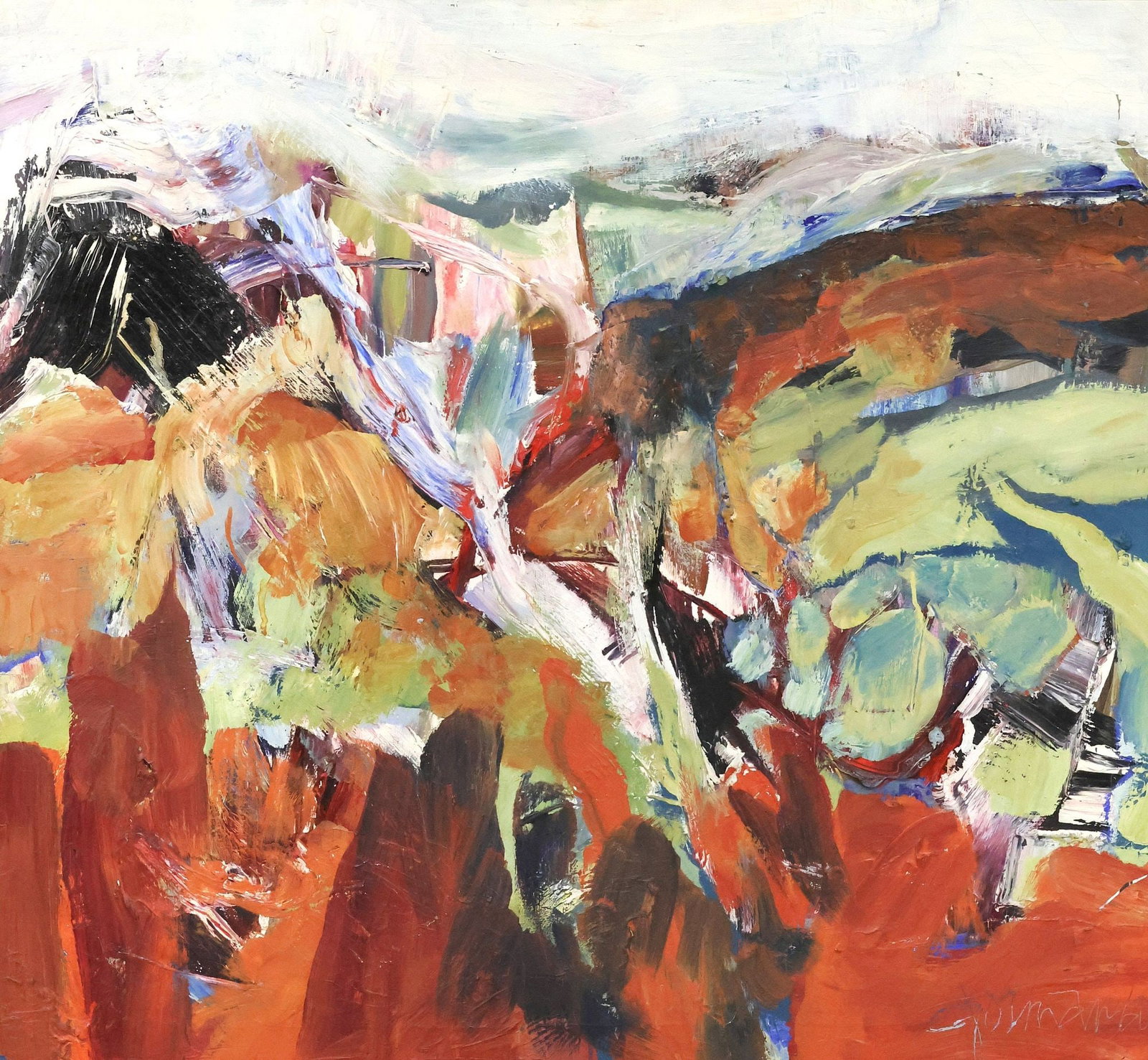 LANDSCAPE WHITE SKY, 35" X 38"