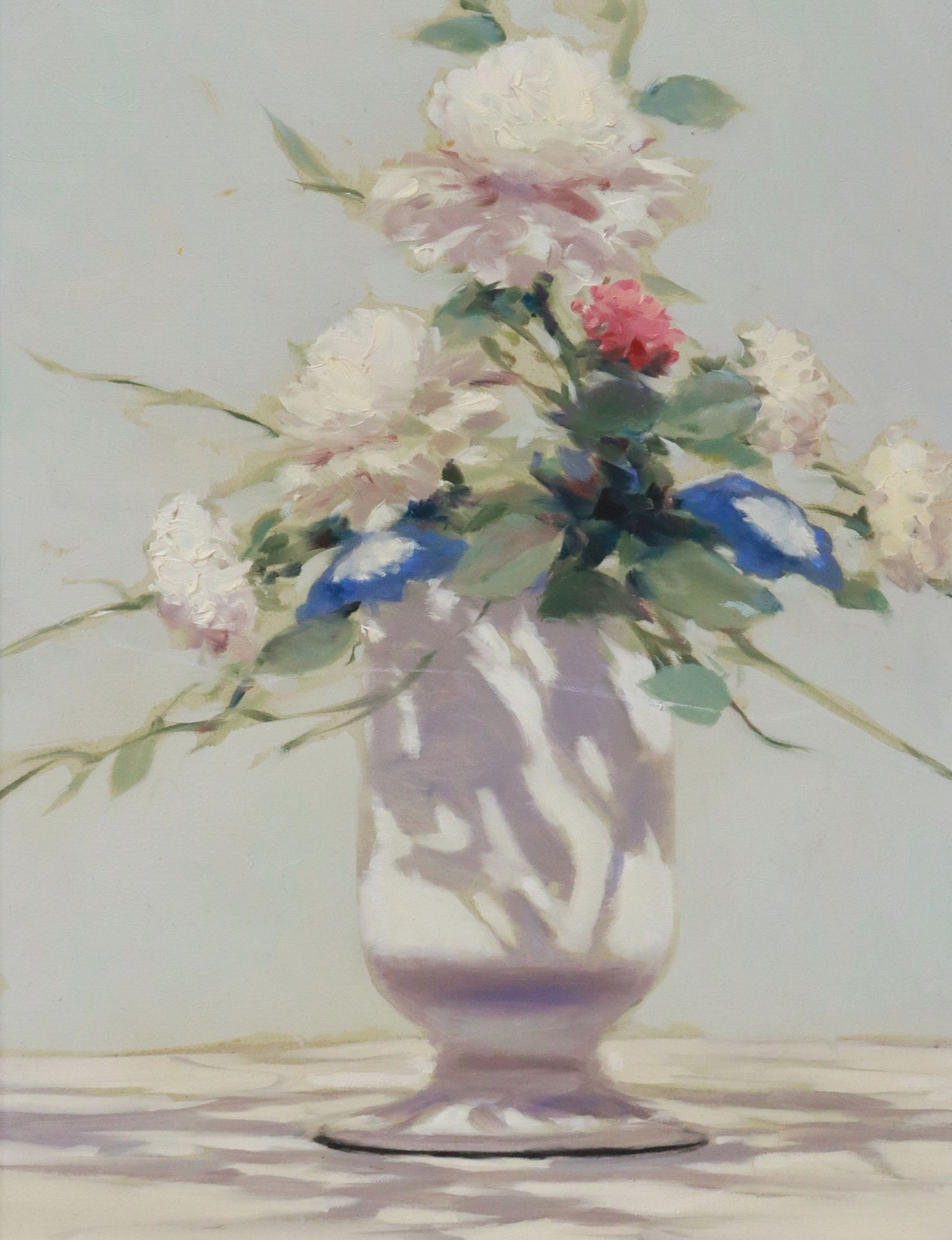 ANDRE GISSON (1921-2003) STILL LIFE VASE OF FLOWERS, 16" X 12" (1 of 4)