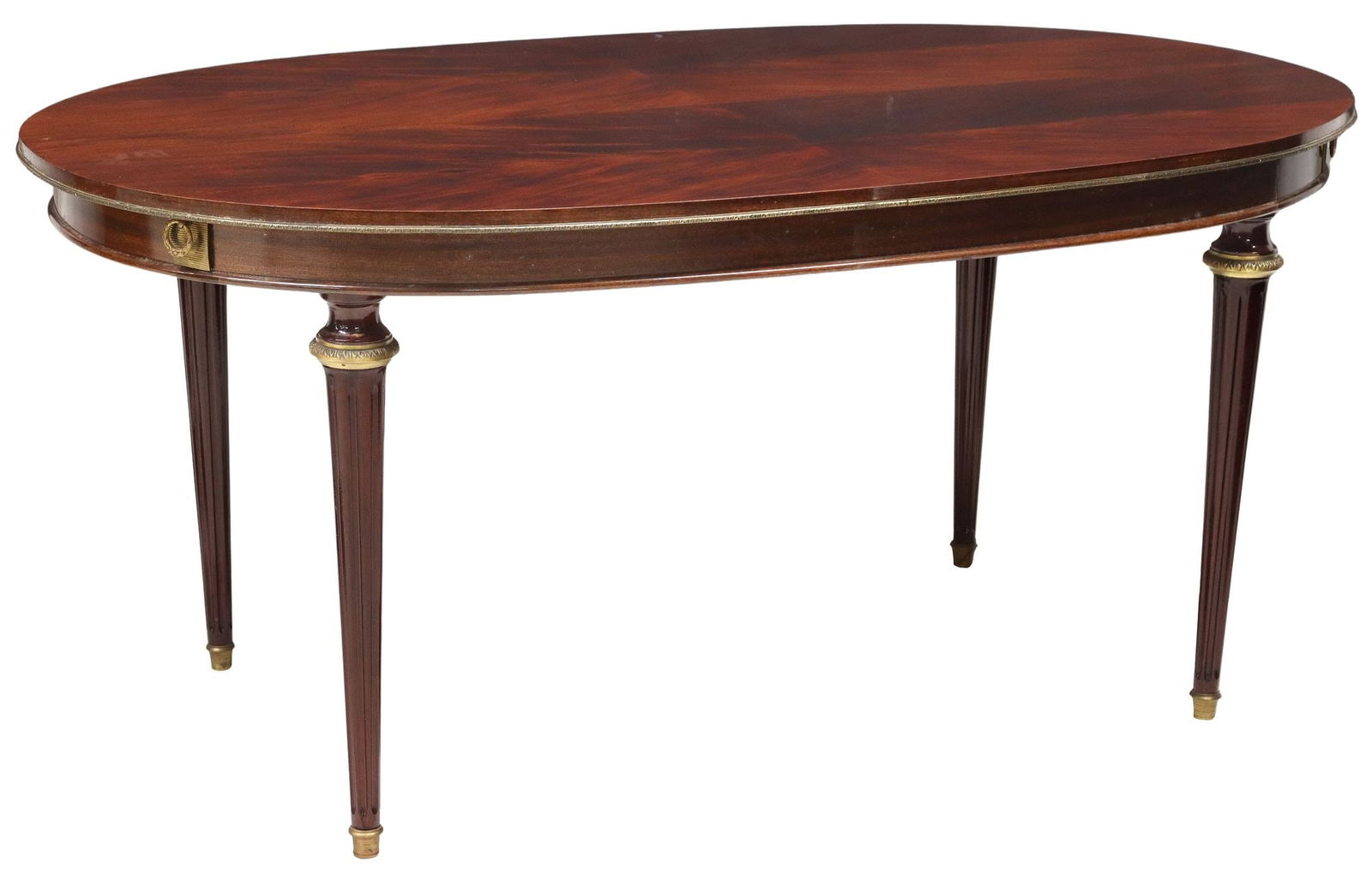 FRENCH LOUIS XVI STYLE MAHOGANY EXTENSION DINING TABLE (1 of 5)