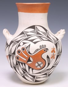 EVE HISTIA (1914-2005) ACOMA PUEBLO POTTERY VASE