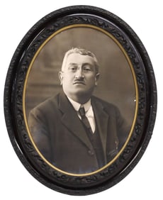 FRAMED PHOTOGRAPH PORTRAIT GENTLEMAN WITH PINCE-NEZ