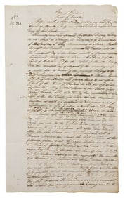 HISTORICAL RECORD: SLAVE BILL OF SALE, LOUISIANA 1833