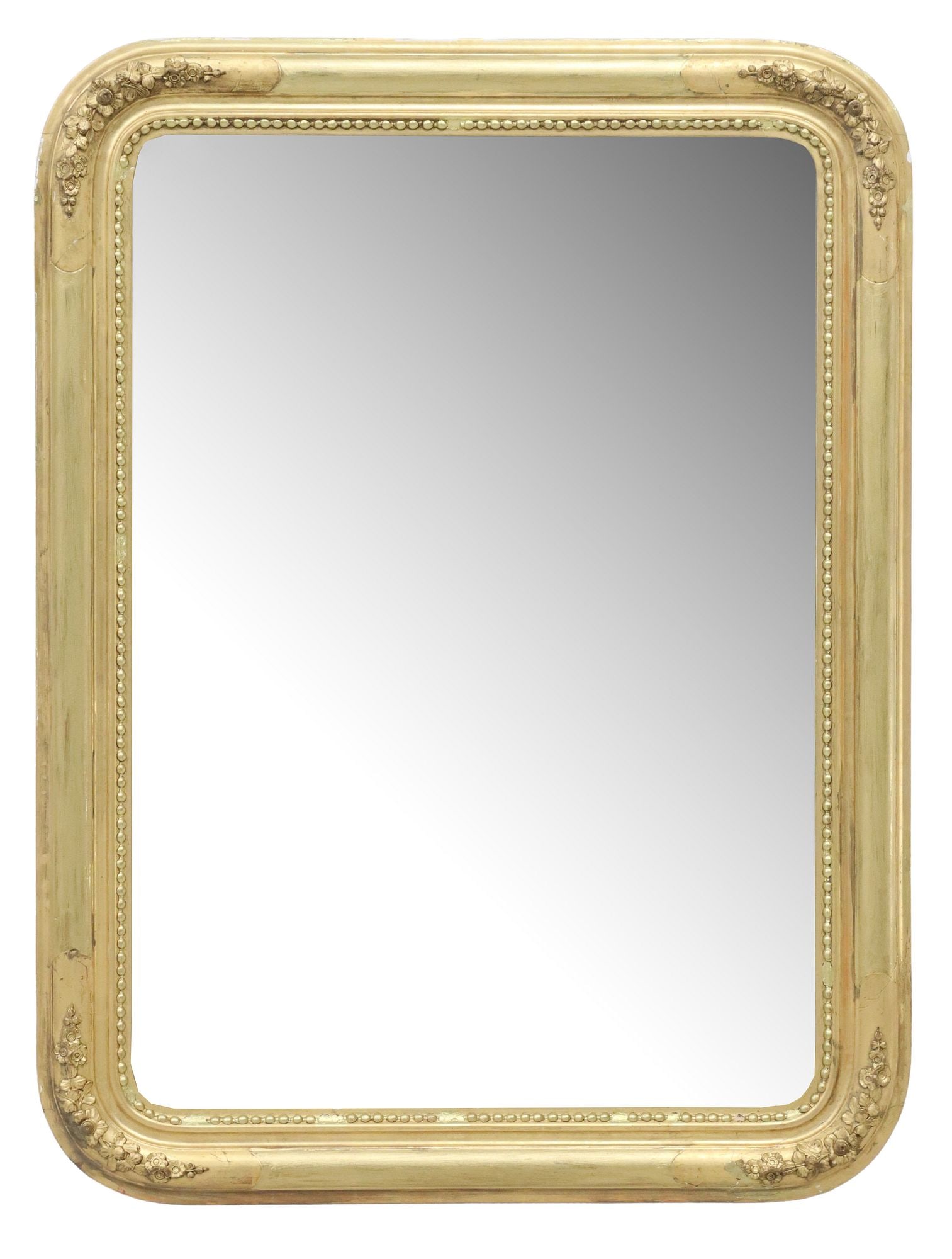 FRENCH LOUIS PHILIPPE GILTWOOD WALL MIRROR, 39.75" X 30.5" (1 of 3)