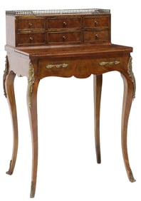 FRENCH LOUIS XV STYLE BURLWOOD BONHEUR DU JOUR DESK