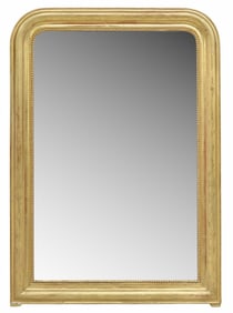 FRENCH LOUIS PHILIPPE PERIOD GILTWOOD WALL MIRROR, 54.25" X 38"
