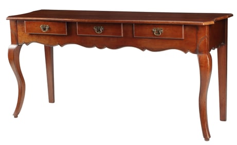 GEORGIAN STYLE THREE-DRAWER DRESSER BASE