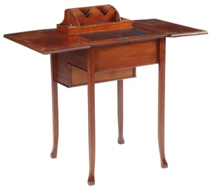 ENGLISH EDWARDIAN MAHOGANY METAMORPHIC WRITING DESK