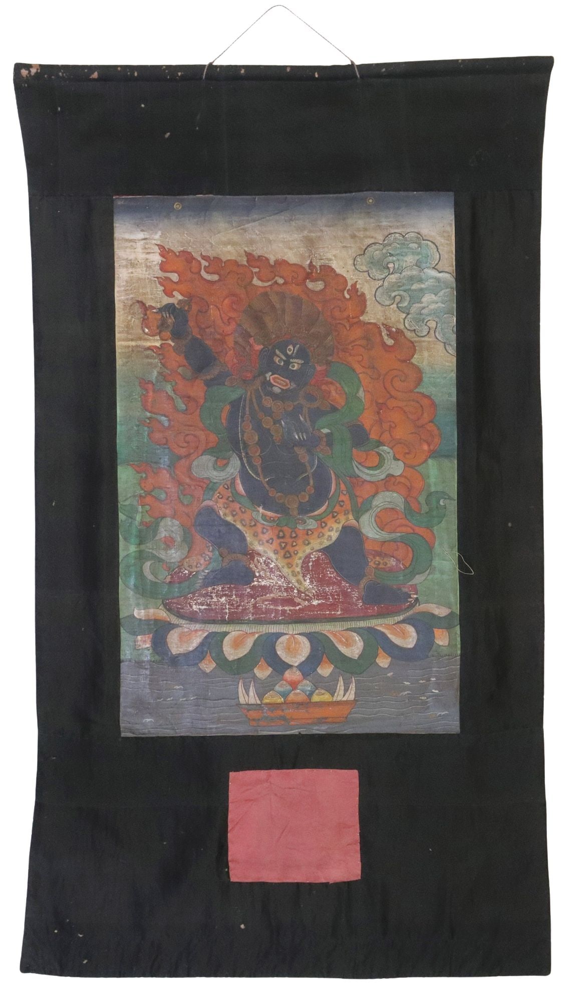 TIBETAN BUDDHIST HAND-PAINTED VAJRAPANI THANGKA (1 of 4)