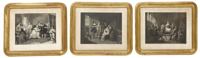 (3) AFTER LUDOVICO RUBIO ENGRAVINGS OF OLD MASTER ARTISTS