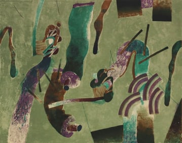 SIGNED CONTEMPORARY LITHOGRAPH IN COLORS