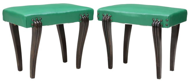 (2) ITALIAN MID-CENTURY MODERN STOOLS