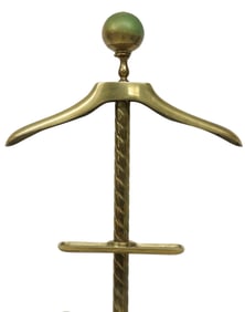 VINTAGE BRASS GENTLEMAN'S VALET STAND