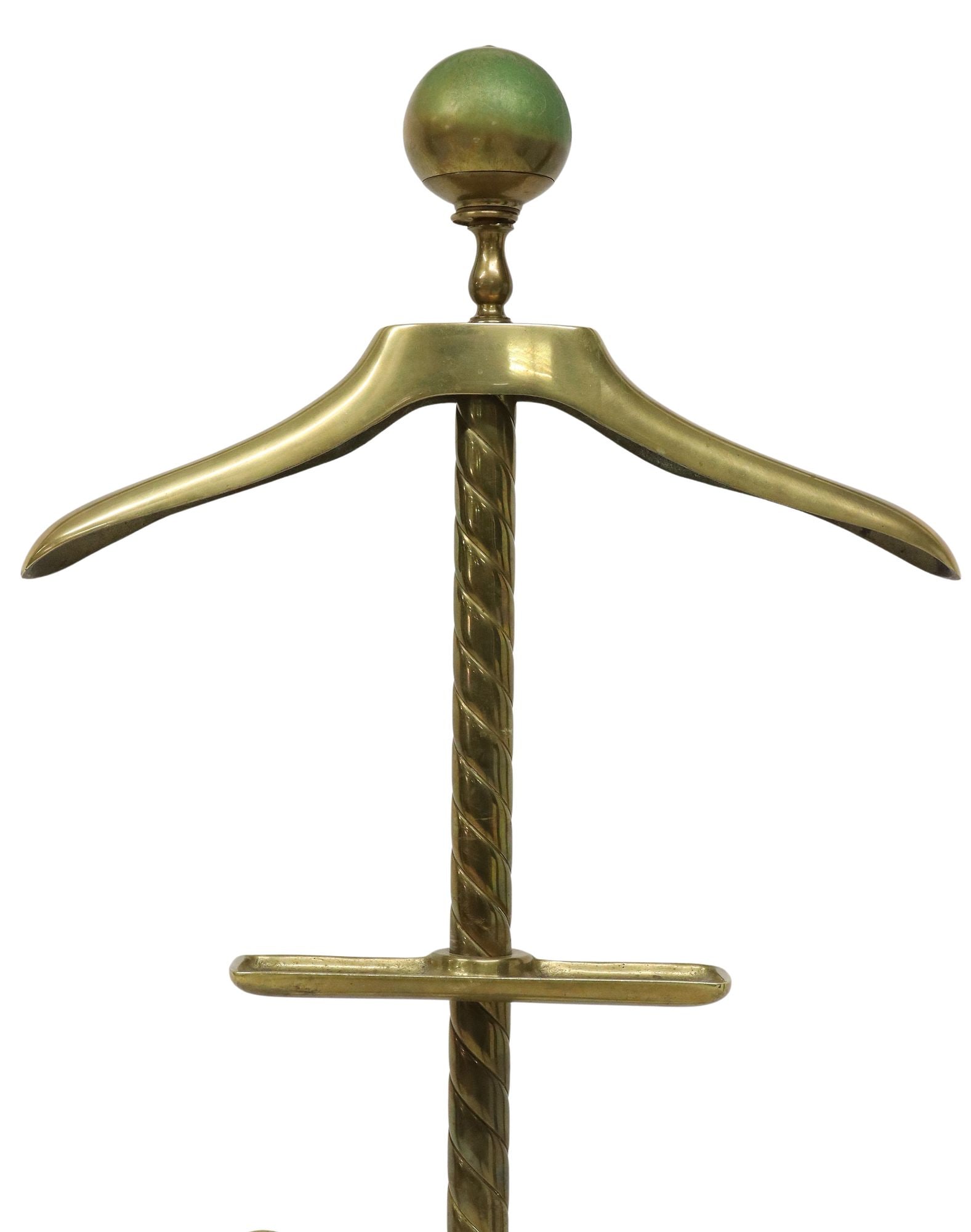 VINTAGE BRASS GENTLEMAN'S VALET STAND (1 of 5)