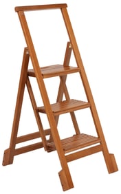 ITALIAN ARIS BIBLIO 3 BEECHWOOD FOLDING STEP LADDER