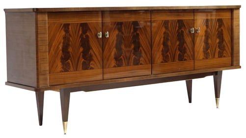 FRENCH MID-CENTURY MODERN MAHOGANY SIDEBOARD
