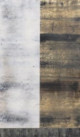 DOUG GLOVASKI (B.1951) ABSTRACT OIL & WAX ON PAPER, 'SAID/UNSAID #14'