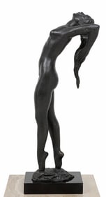 CHARLES UMLAUF (1911-1994) BRONZE SCULPTURE ON PEDESTAL, BALLERINA