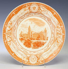 WEDGWOOD UNIVERSITY OF TEXAS OLD MAIN BUILDING COMMEMORATIVE PLATE