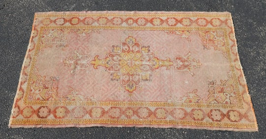 HAND-WOVEN TURKESTAN KHOTAN RUG, 5'3" X 3'3.5"