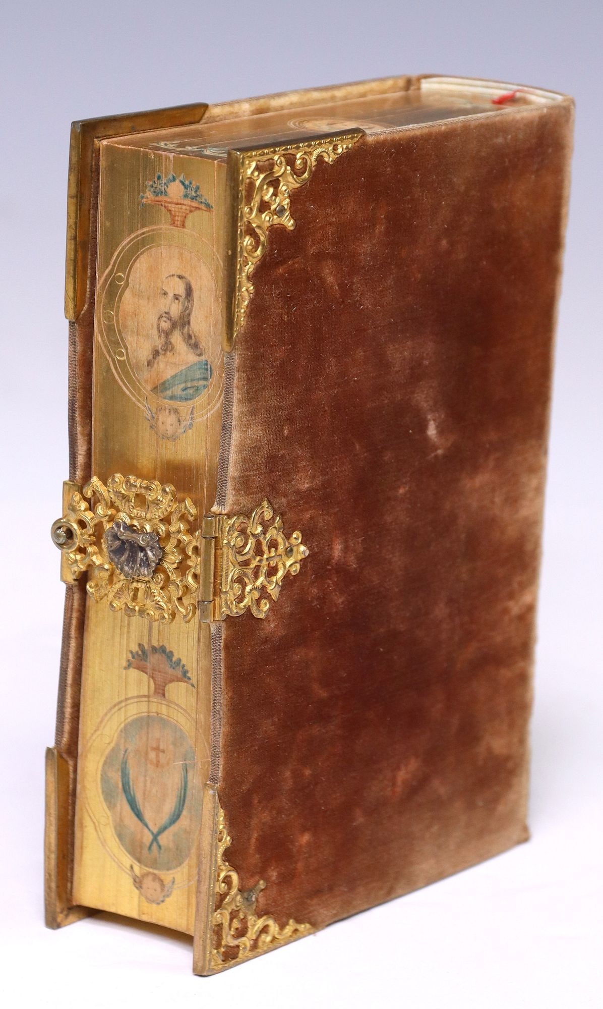 PRAYER BOOK: 'PAROISSIEN COMPLET' WITH FORE-EDGE PAINTINGS (1 of 5)