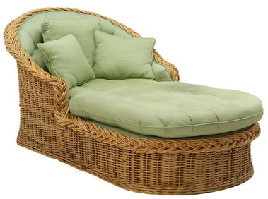 PETER ROCCHIA FOR WICKER WORKS (ATTRIB.) CLASSIC PATIO CHAISE LOUNGE
