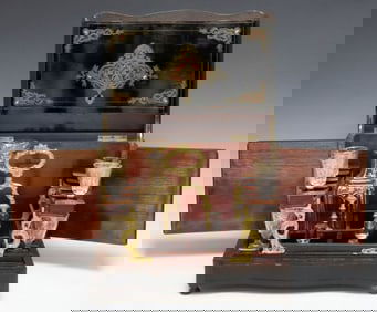 FRENCH NAPOLEON III EBONIZED & BOULLE-INLAID CAVE A LIQUEUR