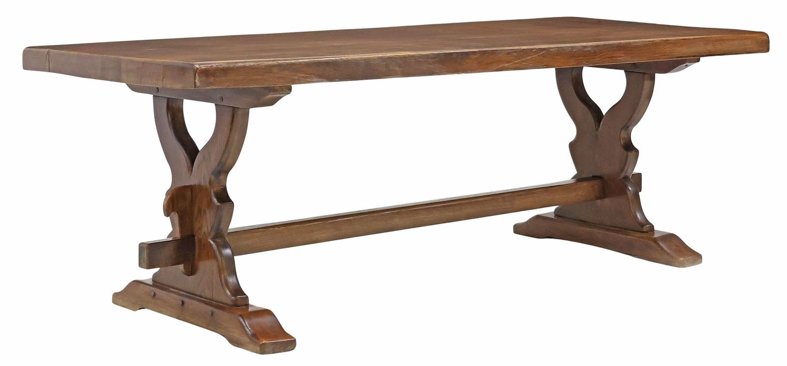 FRENCH OAK MONASTERY / REFECTORY TRESTLE TABLE (1 of 4)