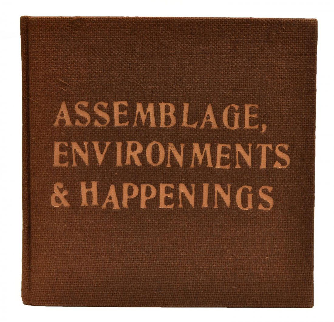 ASSEMBLAGE ENVIRONMENTS & HAPPENINGS, KAPROW, 1966: "Assemblage, Environments & Happenings", Allan Kaprow, Harry N. Abrams, Inc., New York, 1966, featuring Robert Rauschenberg, Allan Kaprow, Jackson Pollack, Jim Dine, Claes Oldenburg, Robert Whitman, p