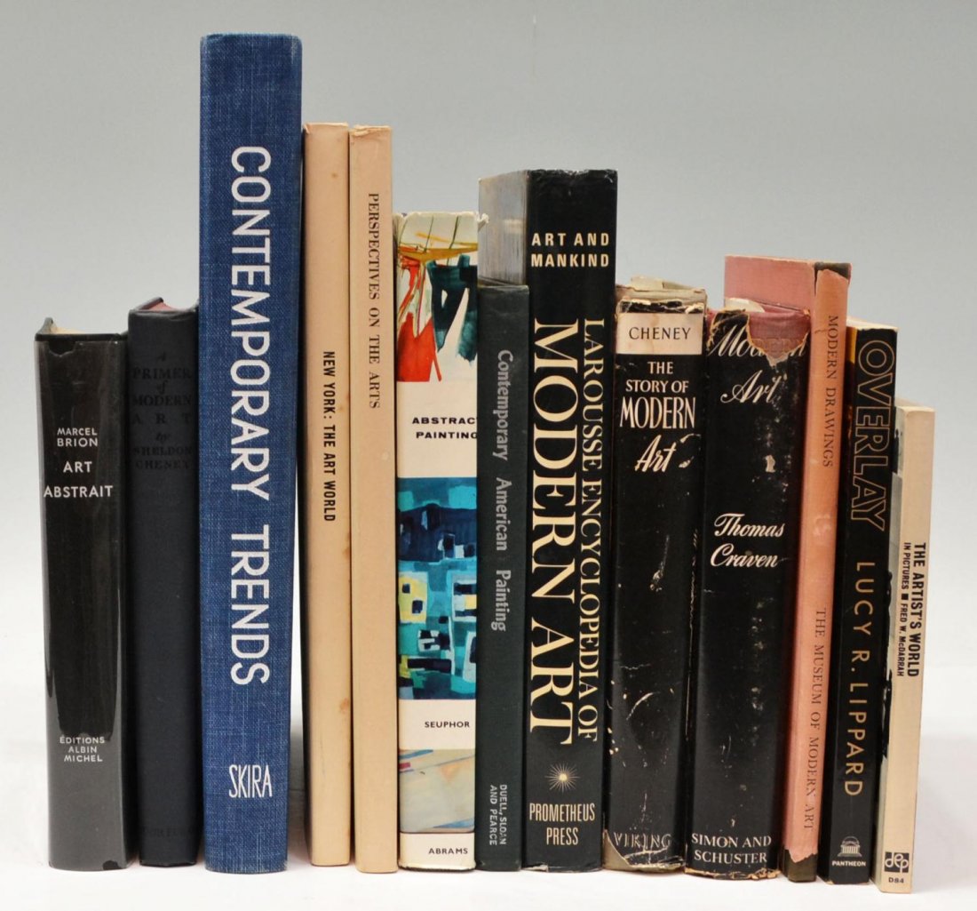 (13) COLLECTION OF MODERN ART BOOKS, 1960'S-1980'S: (lot of 13) Large collection of modern and contemporary art books, 1960's-1980's, comprising: (1) "Modern Painting, Contemporary Trends, Painting, Color, History", Albert Skira, 1960; (1) "Abstract Pa