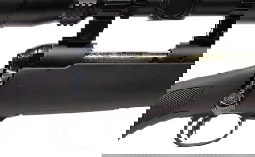SAVAGE MODEL 10 RIFLE, .308WIN CALIBER, SCOPE: Savage Model 10 Rifle, Bolt Action, .308WIN caliber, 26" fluted barrel, length includes installed muzzle brake, mounted Center Point 4-16x4 scope with bubble level, jeweled bolt, thumb