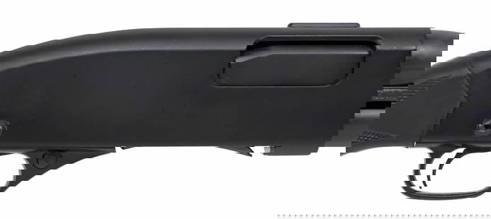 WINCHESTER 1300 DEFENDER 12GA SHOTGUN: Winchester Model 1300 Defender Shotgun, slide action, 12 gauge, 18" barrel, mounted Tac Star Side Saddle for 6 spare shells, shells, black composite checkered stock, front rear sling posts,