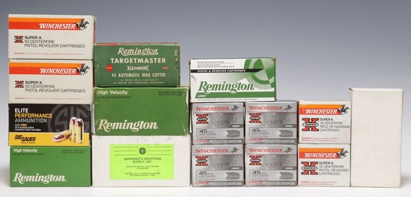 (570) AMMO, 45 COLT, 45 AUTO RIM, 44 CAL, 38 AUTO, 357 CAL