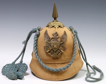 U.S. ARMY SUMMER CORK HELMET, 1880'S INFANTRY