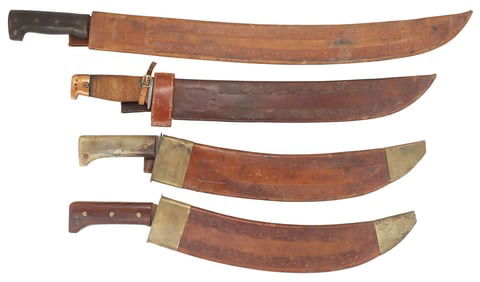 (4) COLLINS & CO LEGITIMUS MACHETTES, M127, 260, 1005