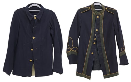 (2) UNIFORMS, MASS. MILITIA & U.S. ARMY c.1900